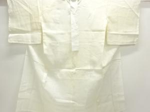 アンティーク　本麻透かし織流水に花模様長襦袢